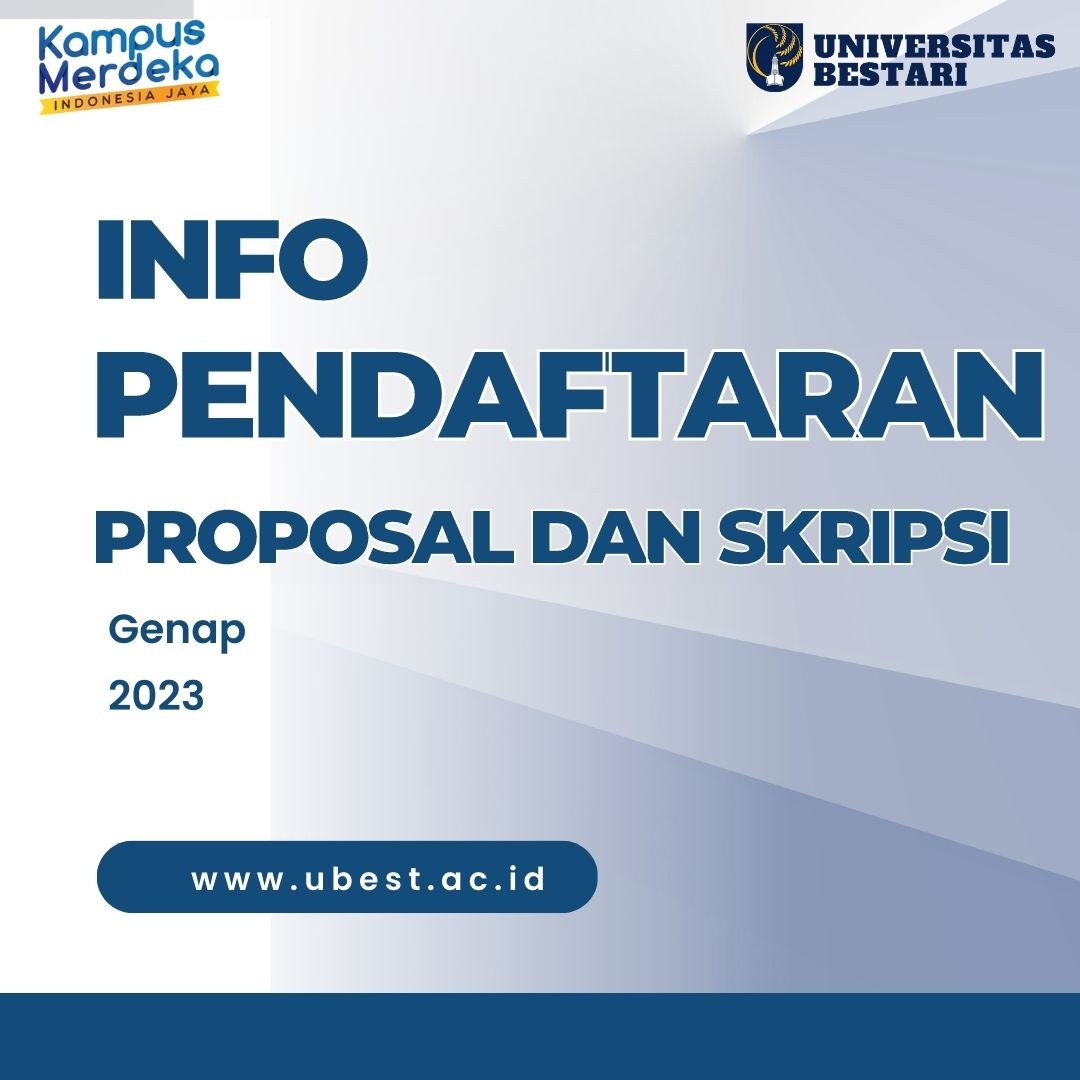 Pendaftaran Tugas Akhir ( Proposal dan Skripsi) Semester Genap 2023
